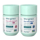 True Grace multivitamine homme 40+ en bouteille, soutien potentiel quotidien