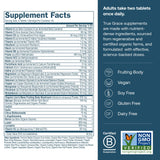 Comprimés du True Grace Daily Multivitamine, faciles à avaler et adaptés à une routine masculine 50+