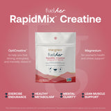 Mélange eau FuelHer RapidMix Créatine pour dissolution rapide.