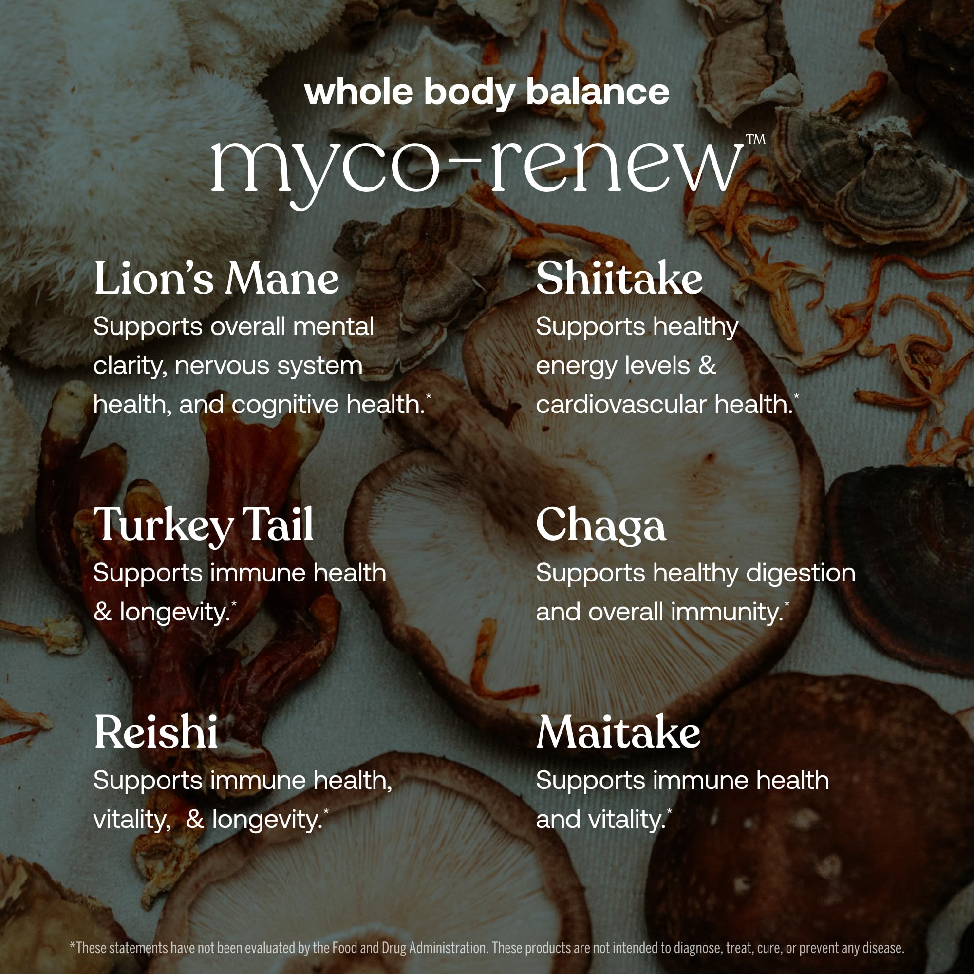 True Grace Mushroom Myco-Renew : bouteille ouverte montrant les capsules à l’intérieur.