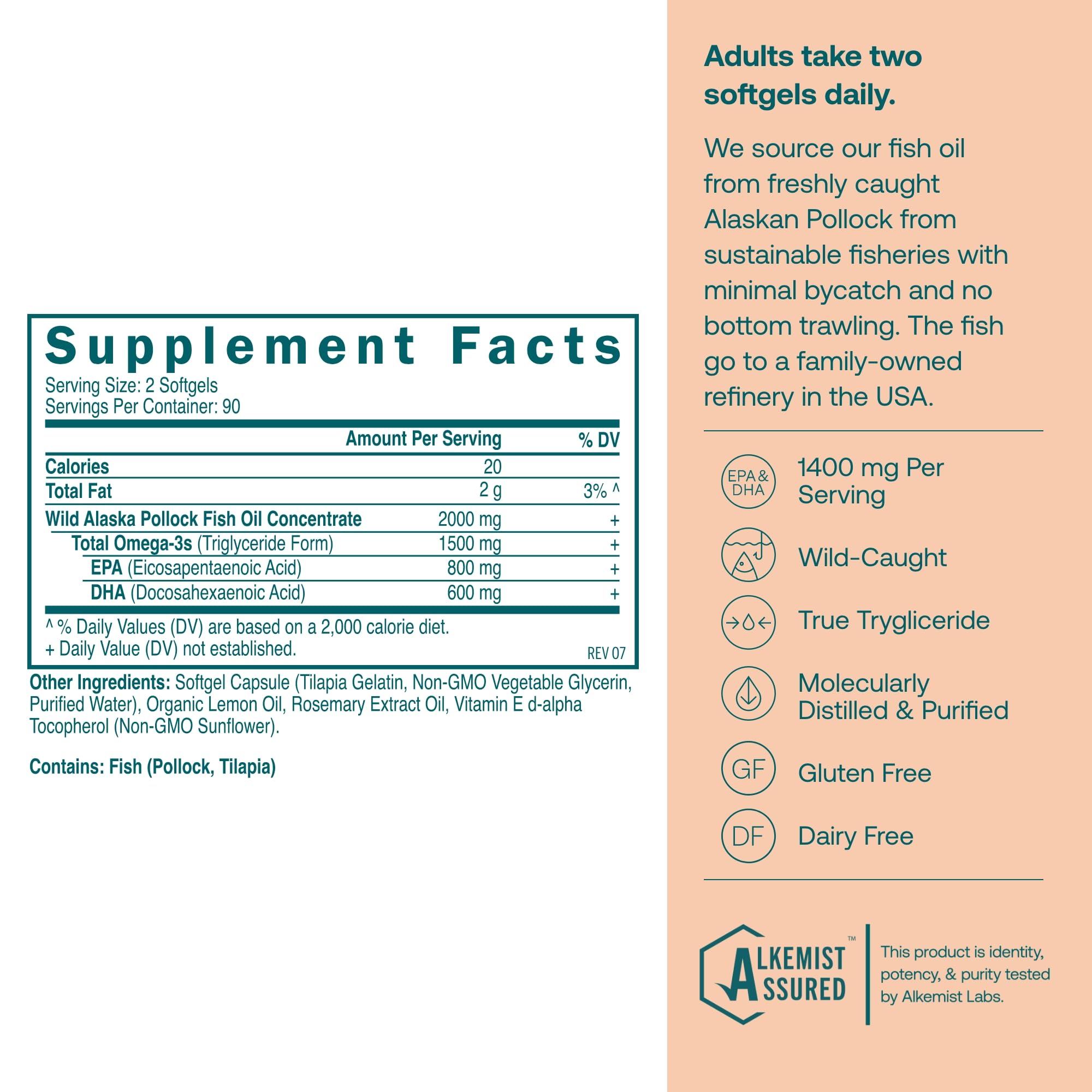 True Grace Omega-3: capsules visibles mettant en avant la formulation Omega-3.