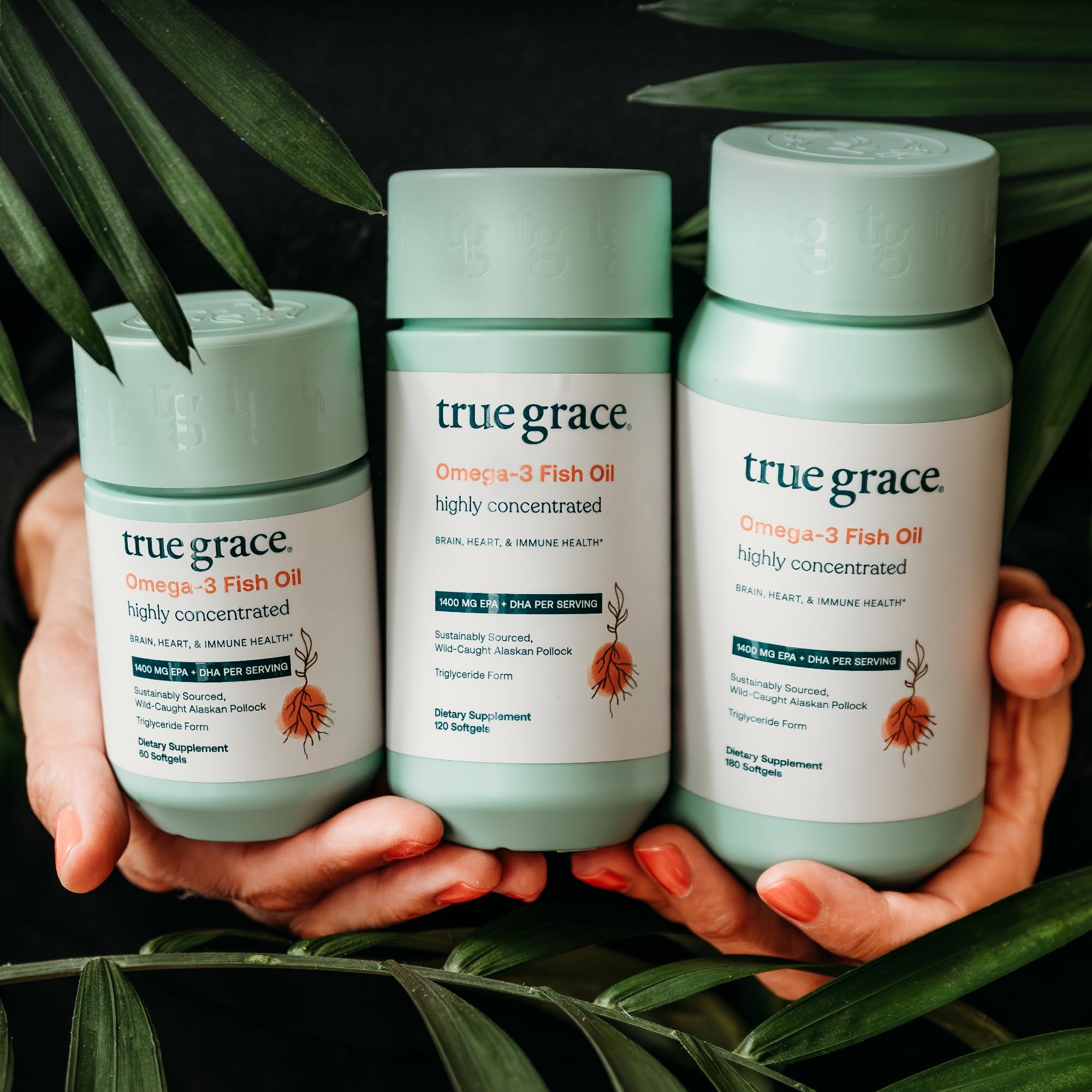 True Grace Omega-3: produit neutre en carbone pour l’environnement.