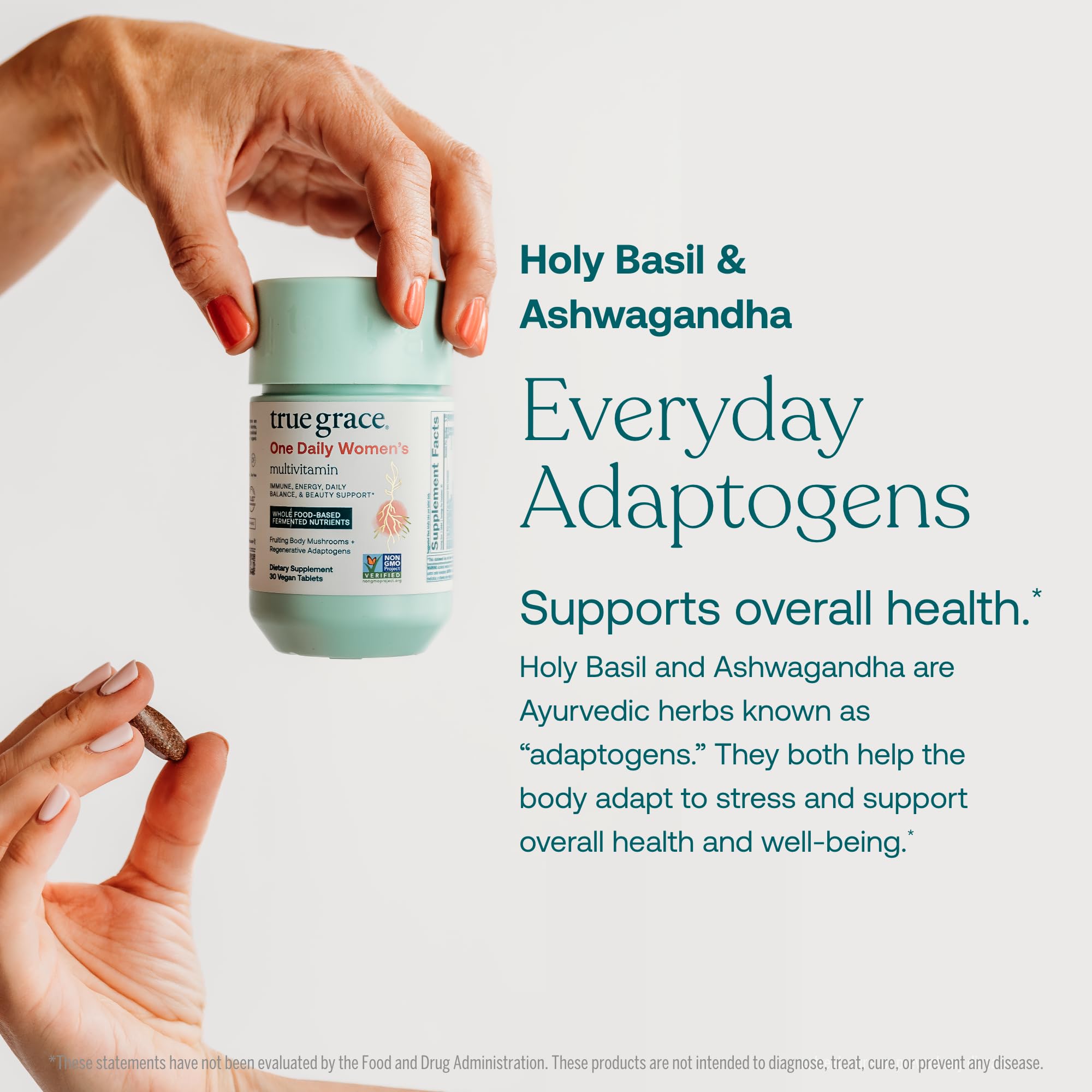 True Grace One Daily : adaptogenes ayurvediques pour l’adaptation au stress.