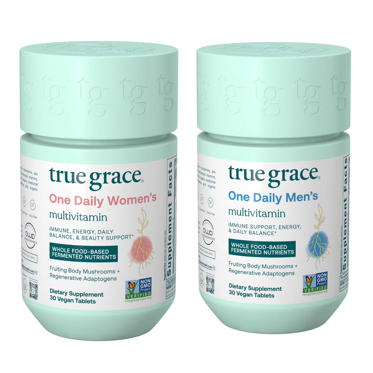 True Grace One Daily Hommes, bouteille vegan prête à l’emploi pour un quotidien équilibré.