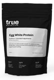 True Nutrition protéine œuf blanc emballage, poudre à faible glucide et démarrages faciles.