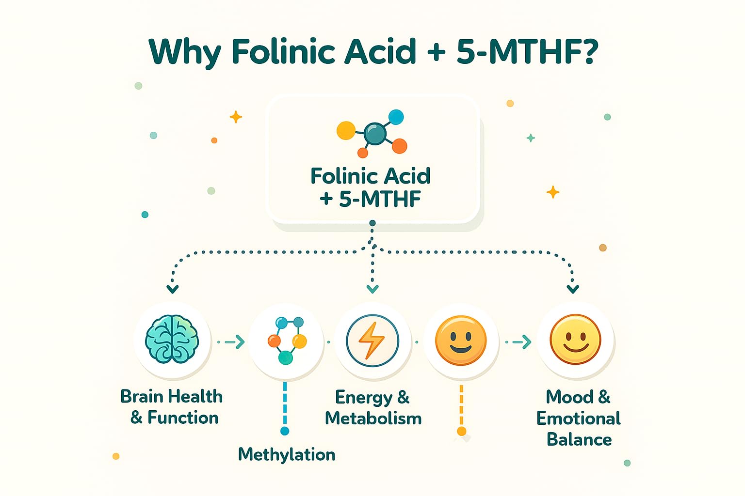 Gouttes True Reflectionz L-méthylfolate – énergie et concentration