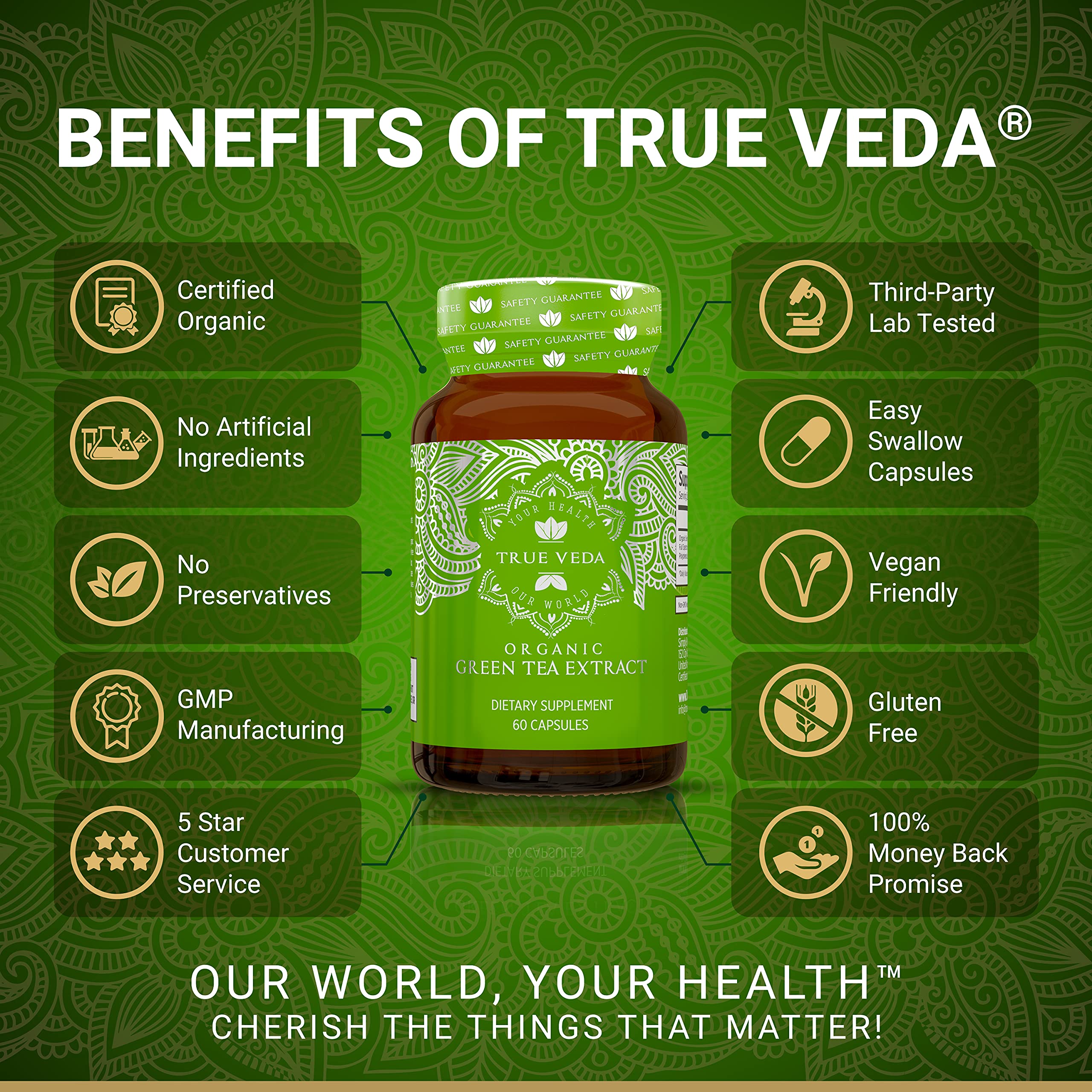 True Veda bouteille-gelules-vegan, pot pratique pour une prise quotidienne.