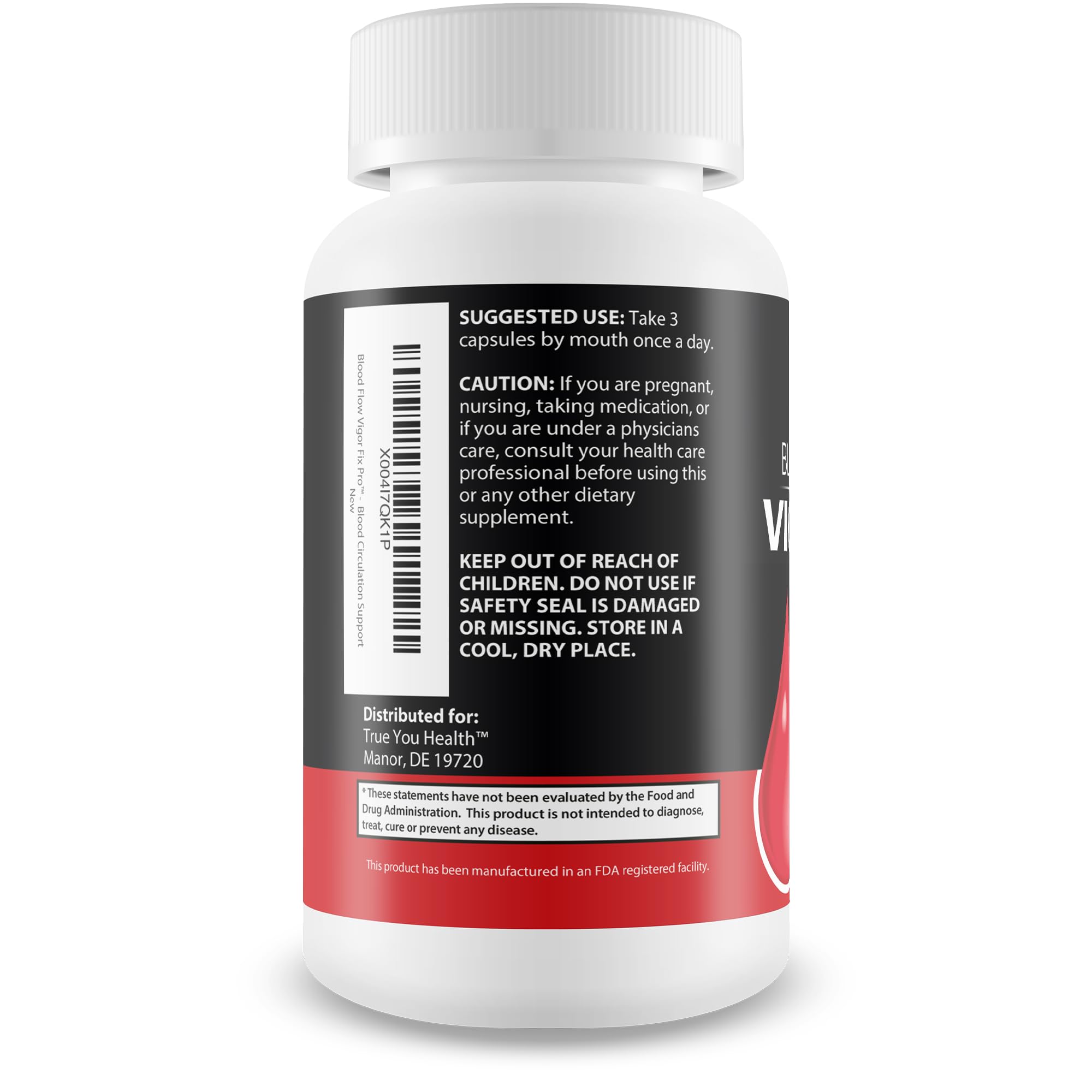 True You Health Blood Flow Vigor Fix Pro: capsules faciles à prendre et énergie