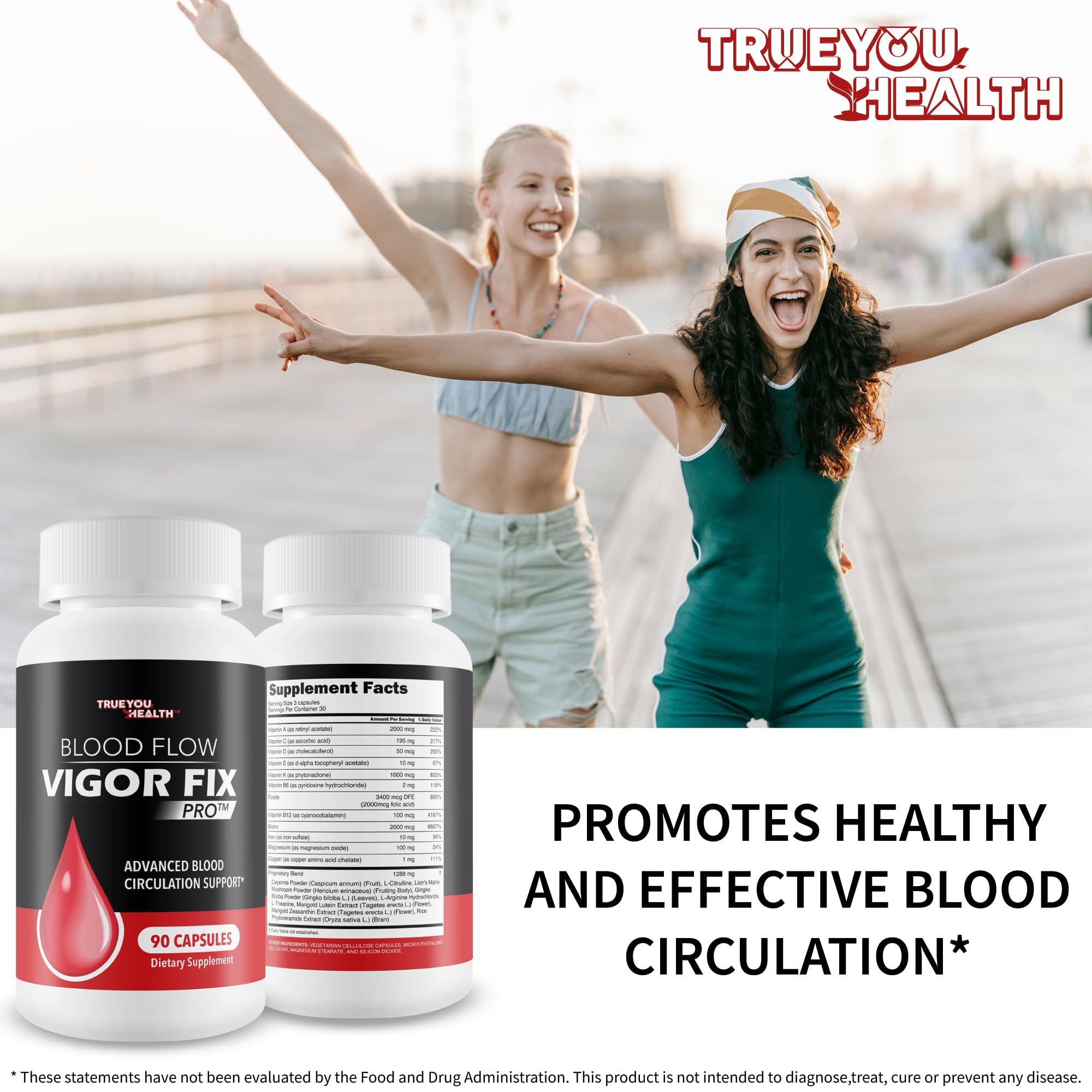 True You Health Blood Flow Vigor Fix Pro: énergie et concentration potentielles