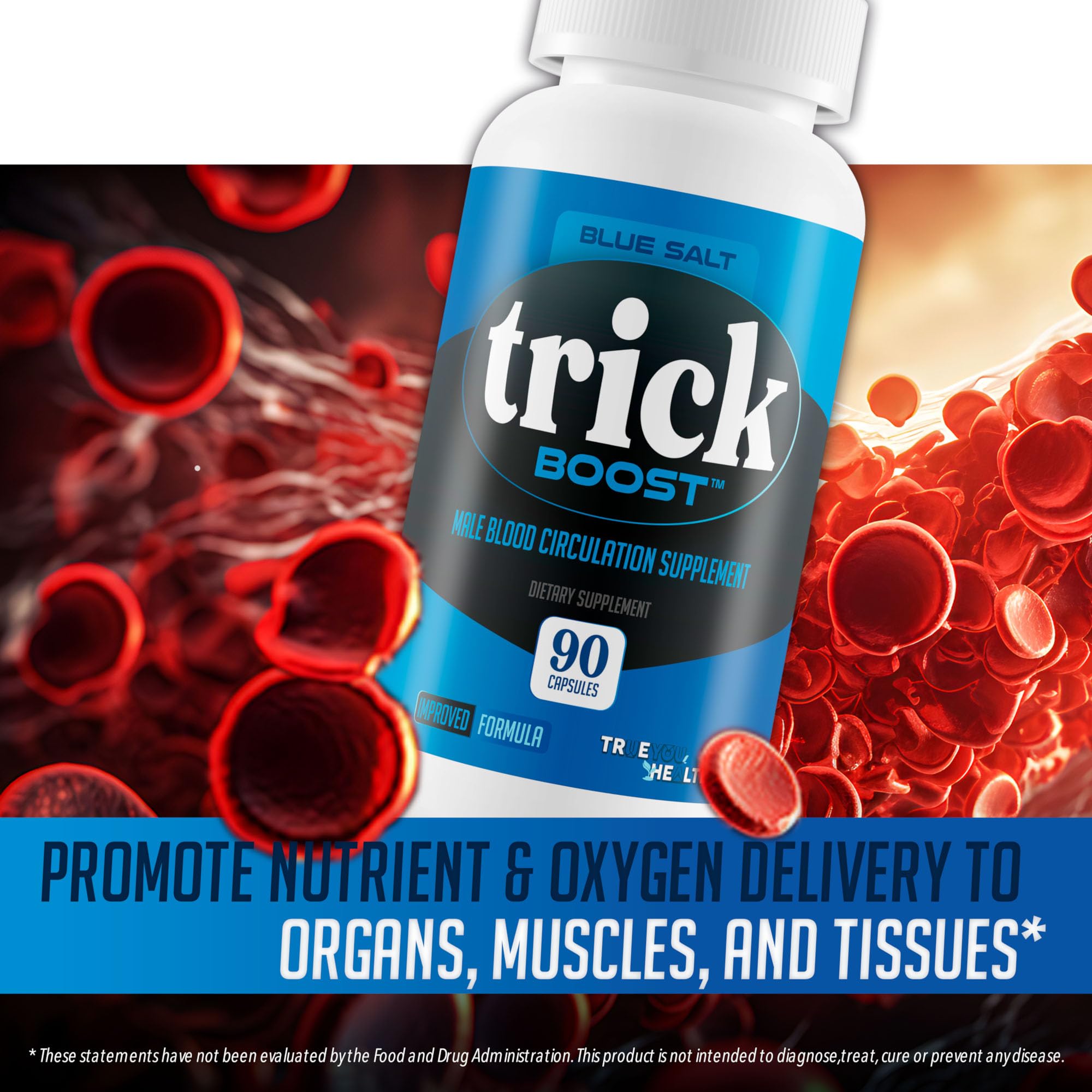 True You Health Blue Salt Trick Boost – Profil d’exercices montrant l’appui à la circulation des extrémités.