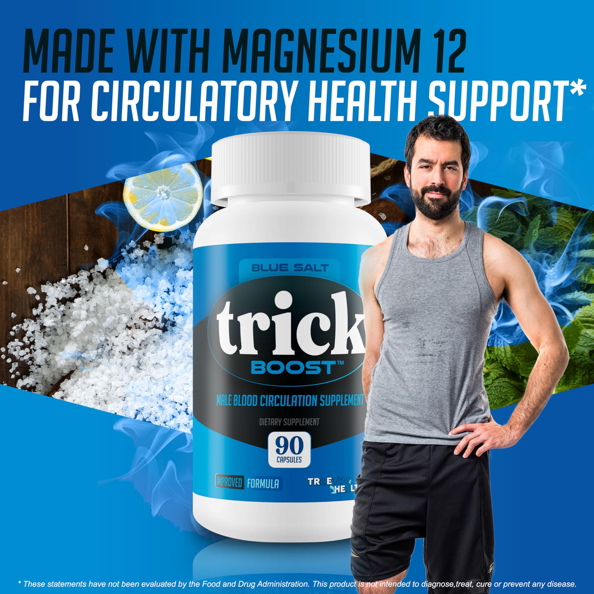 True You Health Blue Salt Trick Boost – Fabriqué aux États‑Unis pour la sécurité et la qualité.