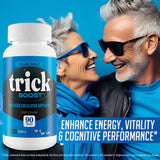 True You Health Blue Salt Trick Boost – Sportif actif ressentant une meilleure circulation et énergie.