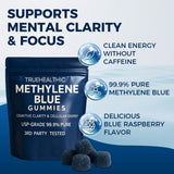 TRUEHEALTHIC gommes-packaging: emballage clair facilite la lecture des bénéfices.
