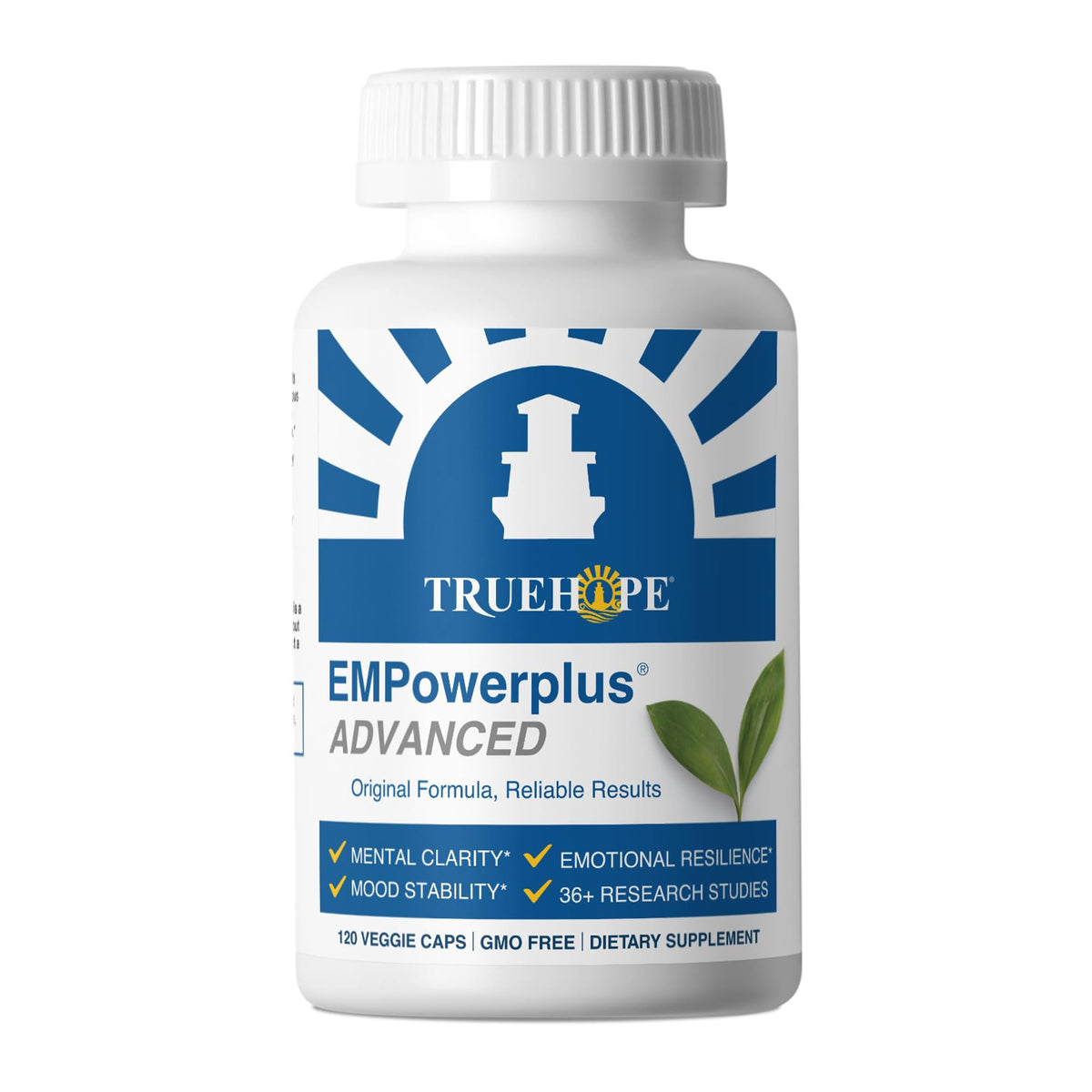 Truehope EMPowerplus Advanced - Bouteille et gelules faciles a prendre, soutien potentiel du bien etre