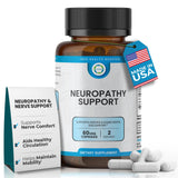 TRUEMED Neuropathie Support, bouteille, complément pratique pour le bien-être nerveux au quotidien.
