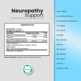 TRUEMED Neuropathie Support, capsules végétales, source d'antioxydants pour la vitalité.