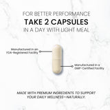 TRUEMED Neuropathie Support, fiche nutritionnelle, détails des nutriments essentiels.