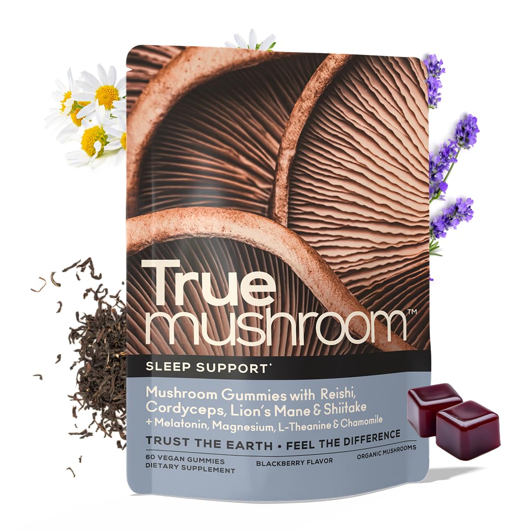 TrueMushroom gomme Sommeil – emballage pratique pour routine nocturne.