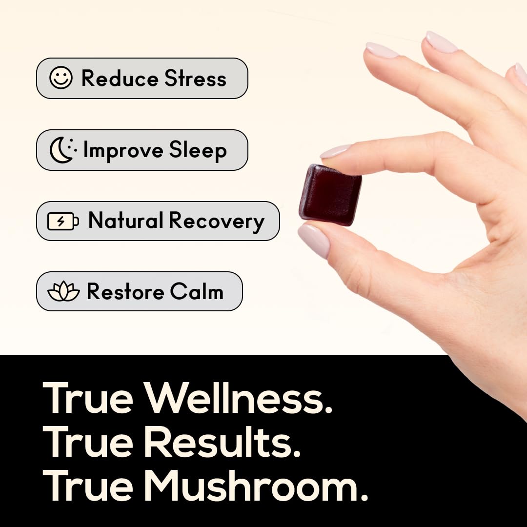 TrueMushroom gomme Sommeil Reishi – soutien au repos ciblé.