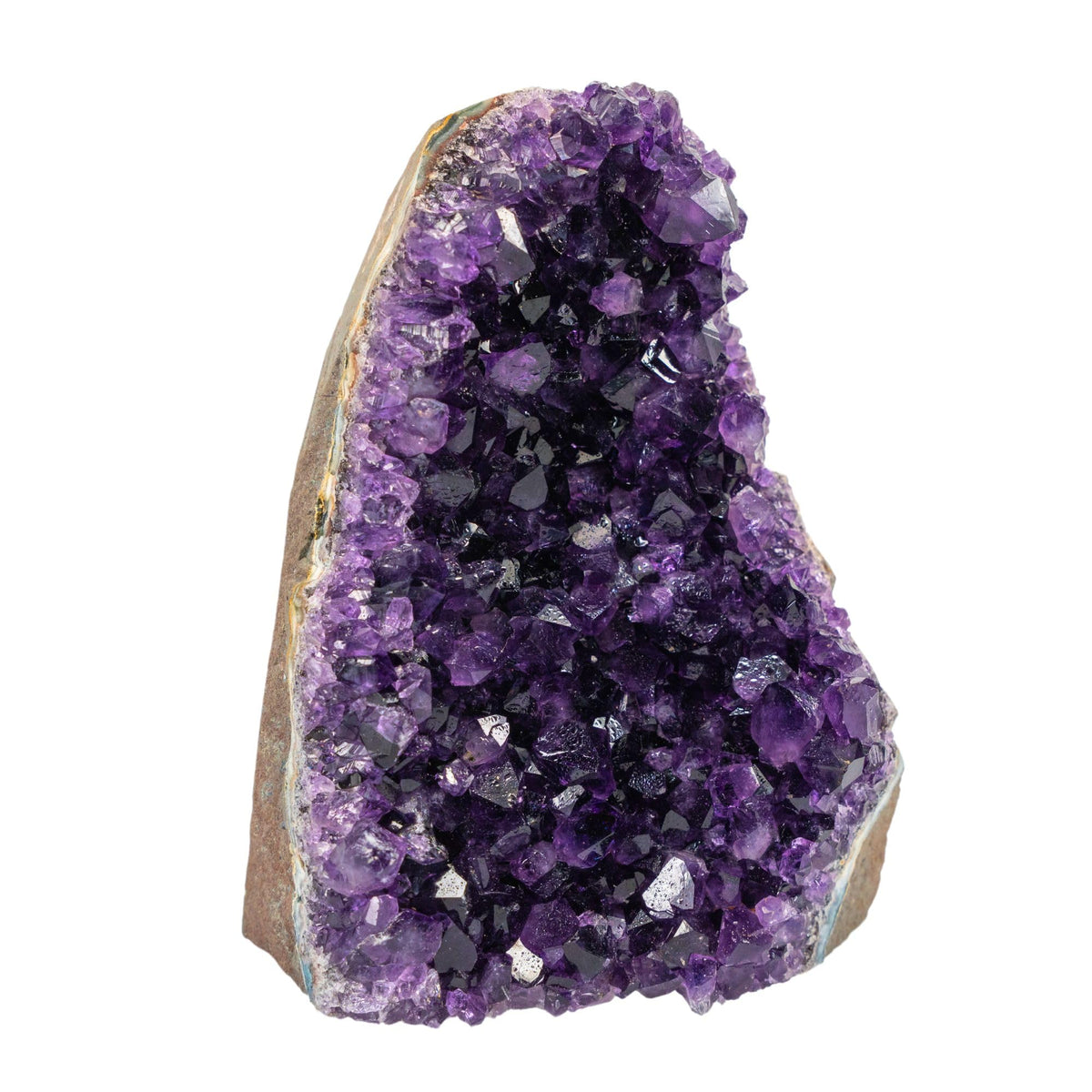 TruEnergy Améthyste géode violette profonde pour décoration élégante et ambiance apaisante.
