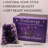 TruEnergy Améthyste géode grande taille prête à devenir pièce maîtresse décorative.