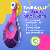 Trueocity brosse bébé, tête compacte et brins souples pour les séances supervisées.