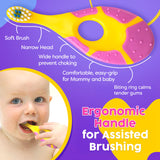 Ensemble Trueocity, lot de 4 brosses pour rotation et hygiène à domicile.