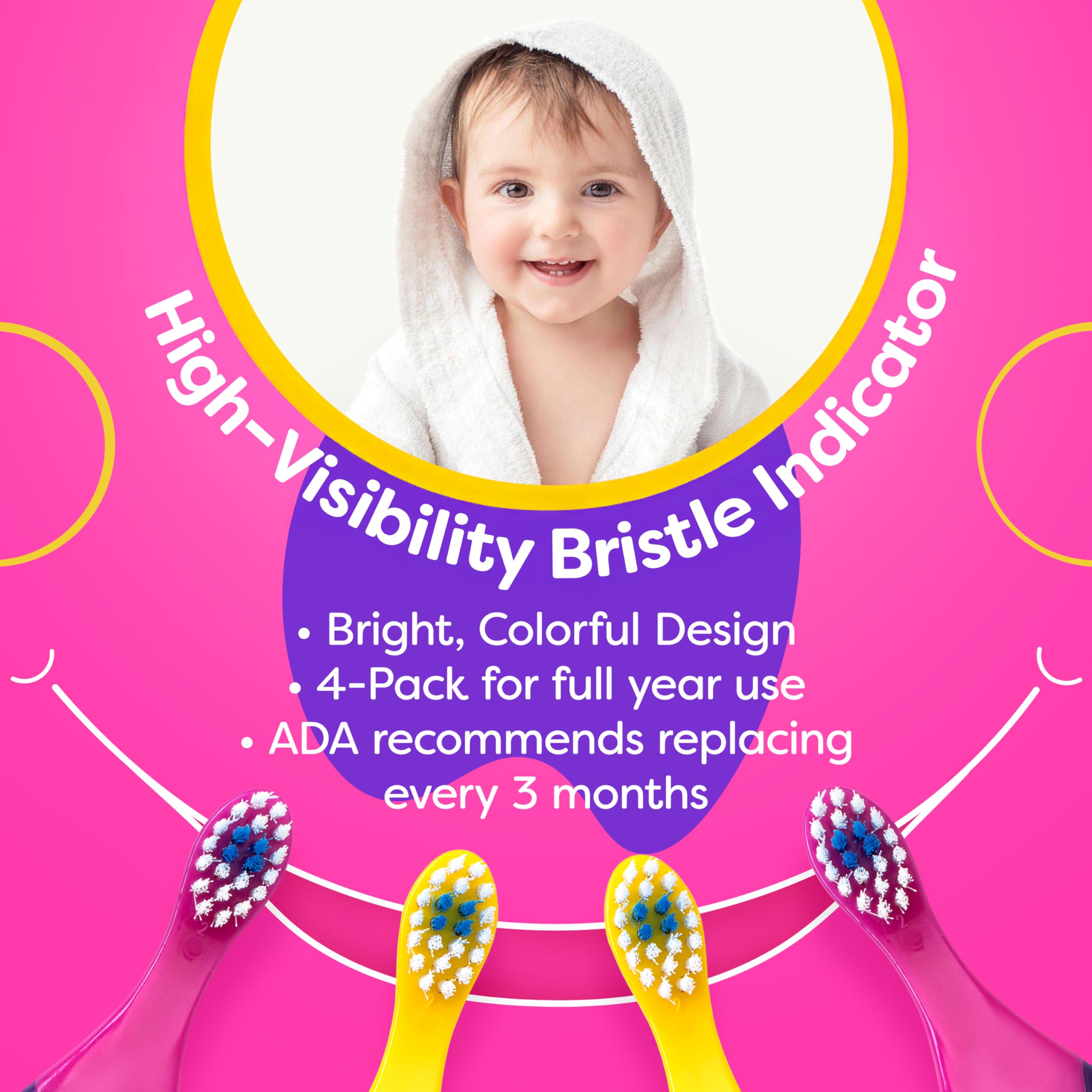 Brosse Trueocity avec poils doux pour masser les gencives en douceur.