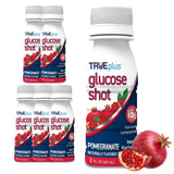 TRUEplus dose glucose grenade, bouteille ouverte, énergie rapide et pratique en déplacement.