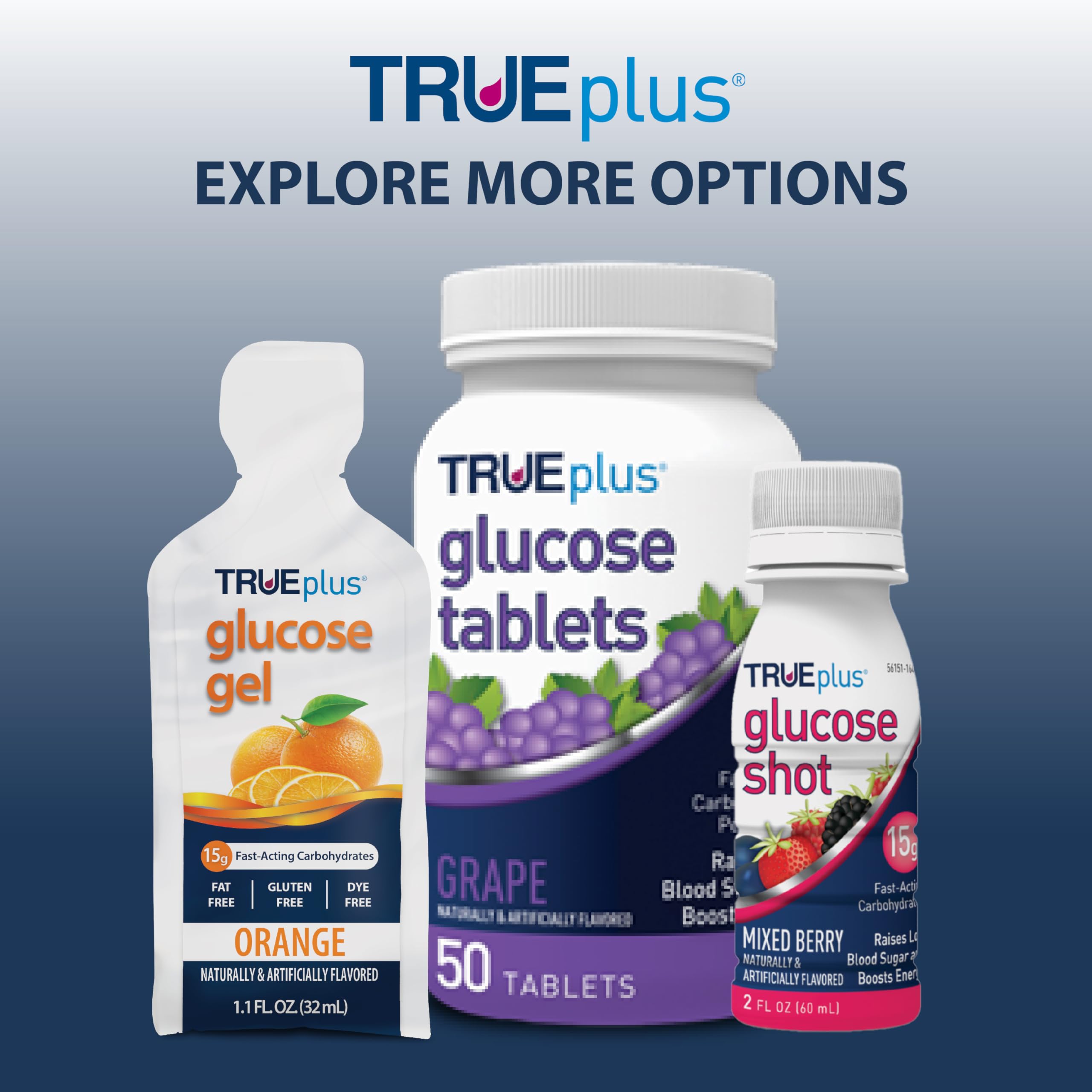 TRUEplus emballage de 12 sachets, praticité et disponibilité en lot.