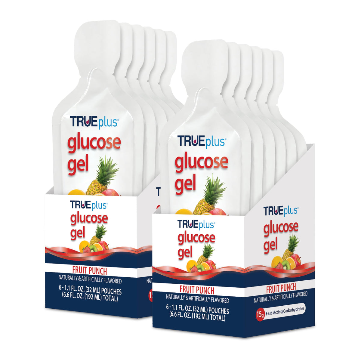TRUEplus Gel Fruit Punch en sachet, apport rapide d énergie pendant l effort.