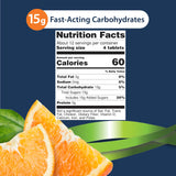 TRUEplus tablettes glucose orange étiquette claire et format pratique pour la maison.