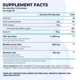 TrueSeaMoss Gummies - plan rapproché sur les fruits, goût naturel et fruité.