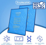 TruHealth gel-pack-glace-genou-contour pour soutien apaisant du genou.