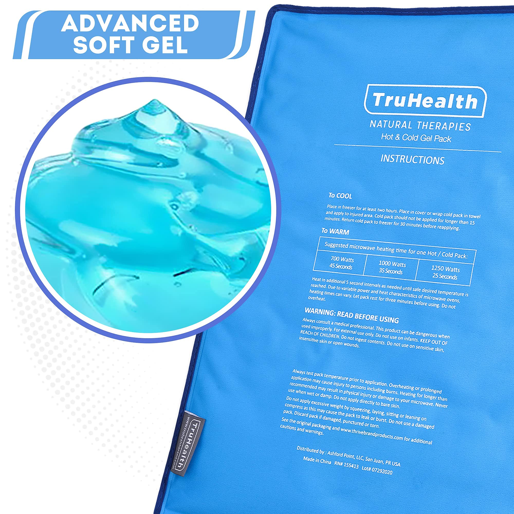 TruHealth pack-gel-chaud-et-froid-utilisation-facile convient au besoin thermique.