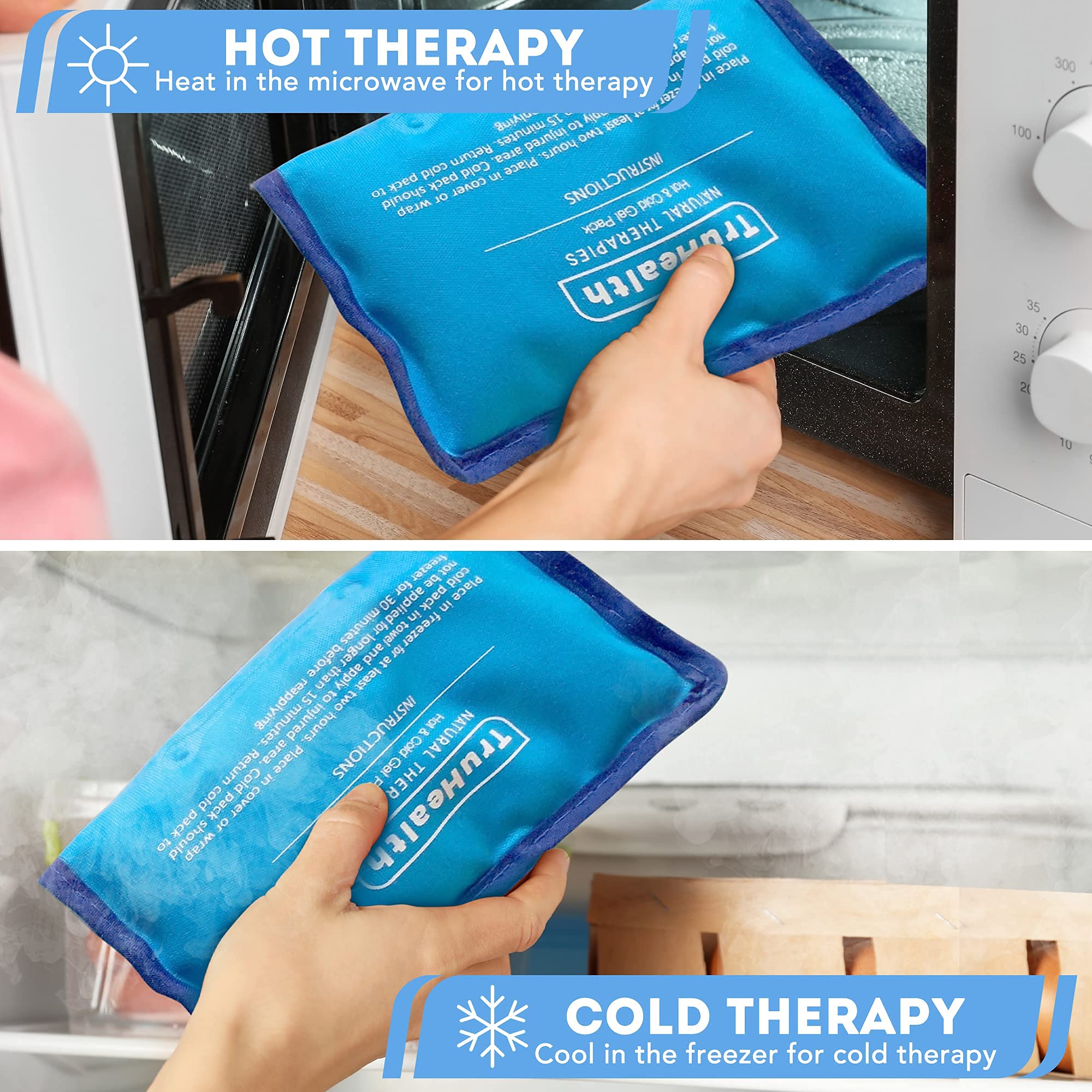 TruHealth pack-gel-confort-moulage s’adapte au corps pour un maintien doux.