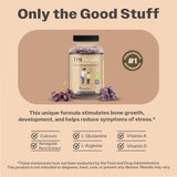 Formule TruHeight Ashwagandha avec mélange d’herbes, visuel montrant l’exclusivité