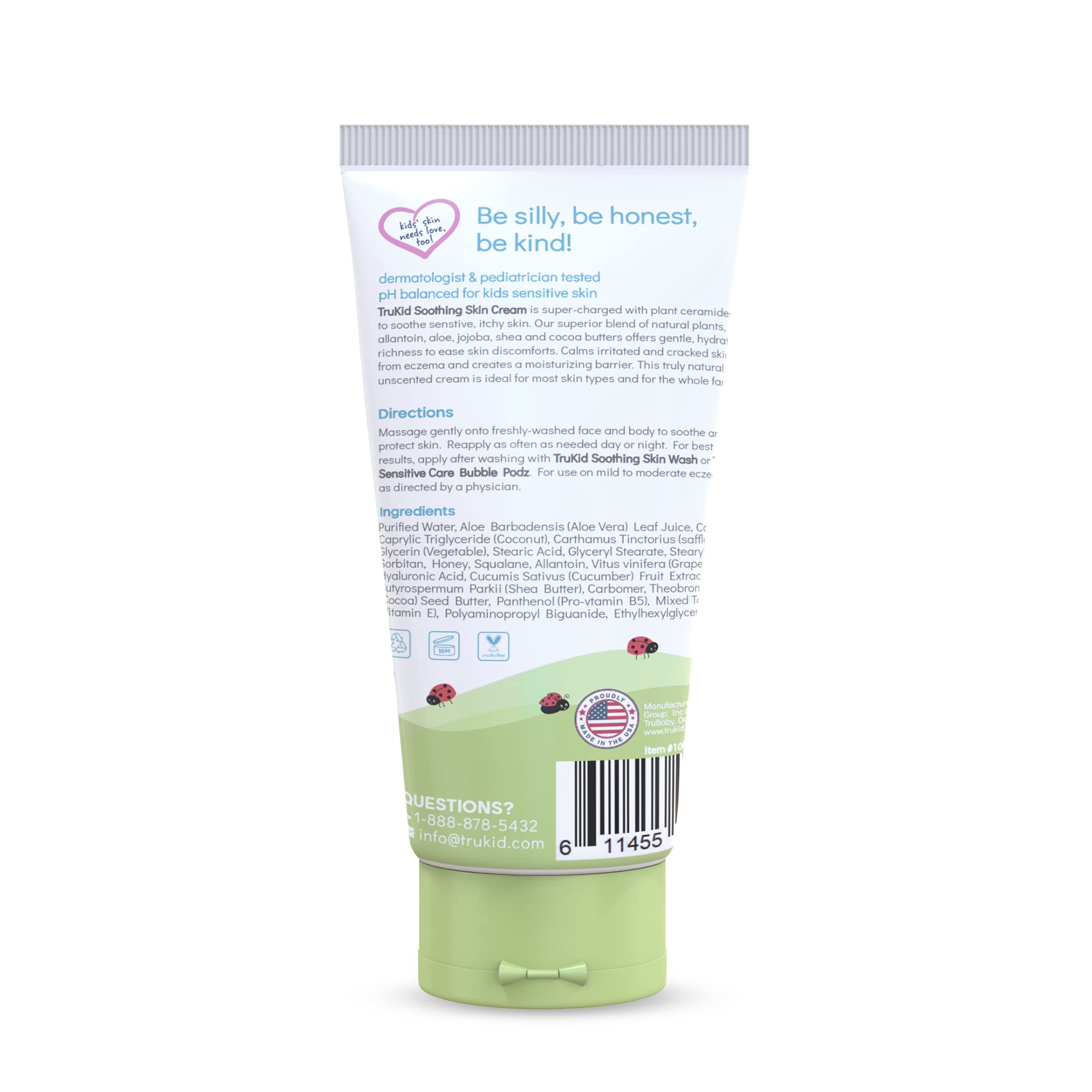 TruKid sceau dermatologue et NEA sur emballage.
