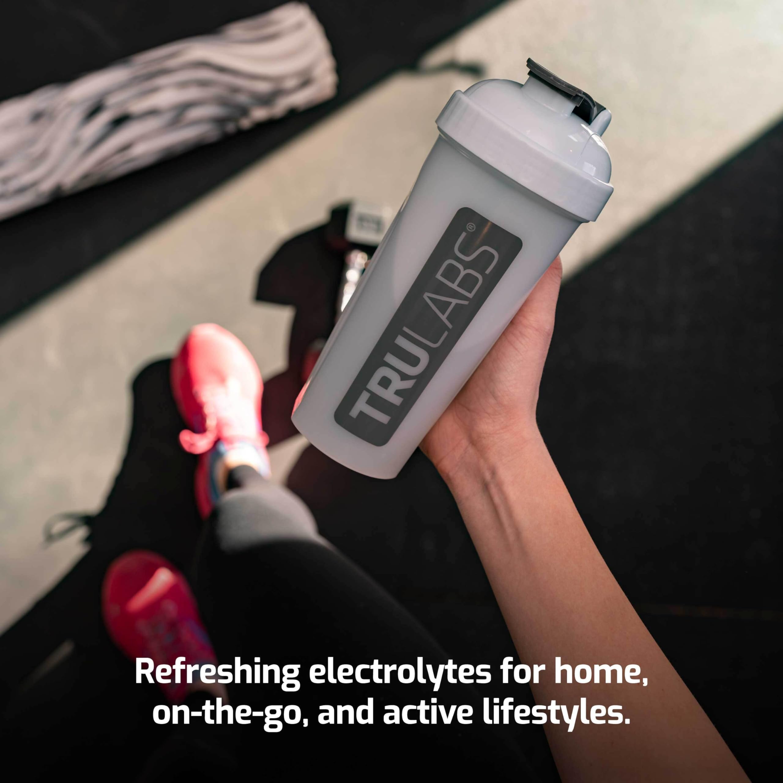Boîte ou poche: TRULABS Hydrate Orange Twist pratique en déplacement.