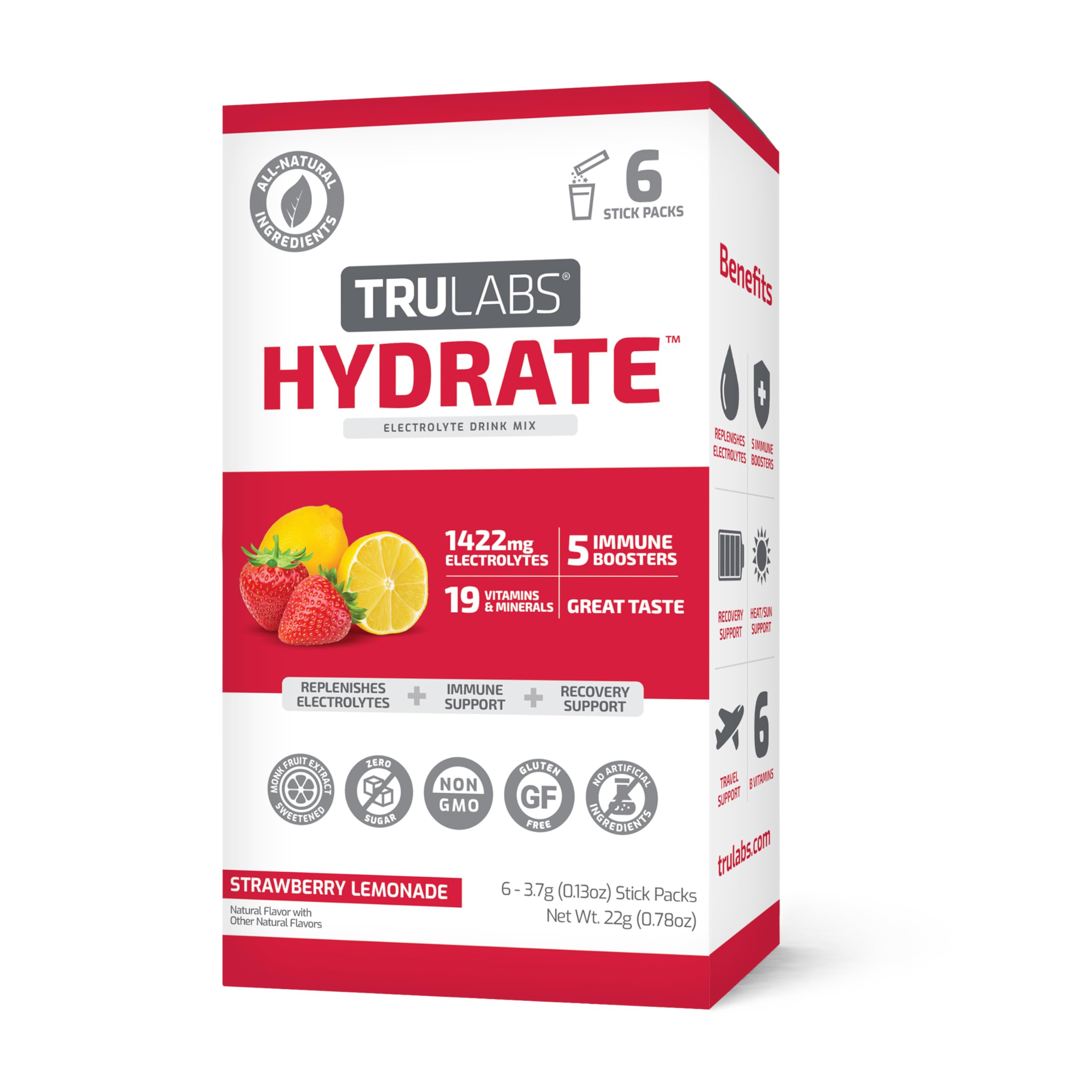 TRULABS Hydrate, pochette pratique pour hydratation post-entraînement.