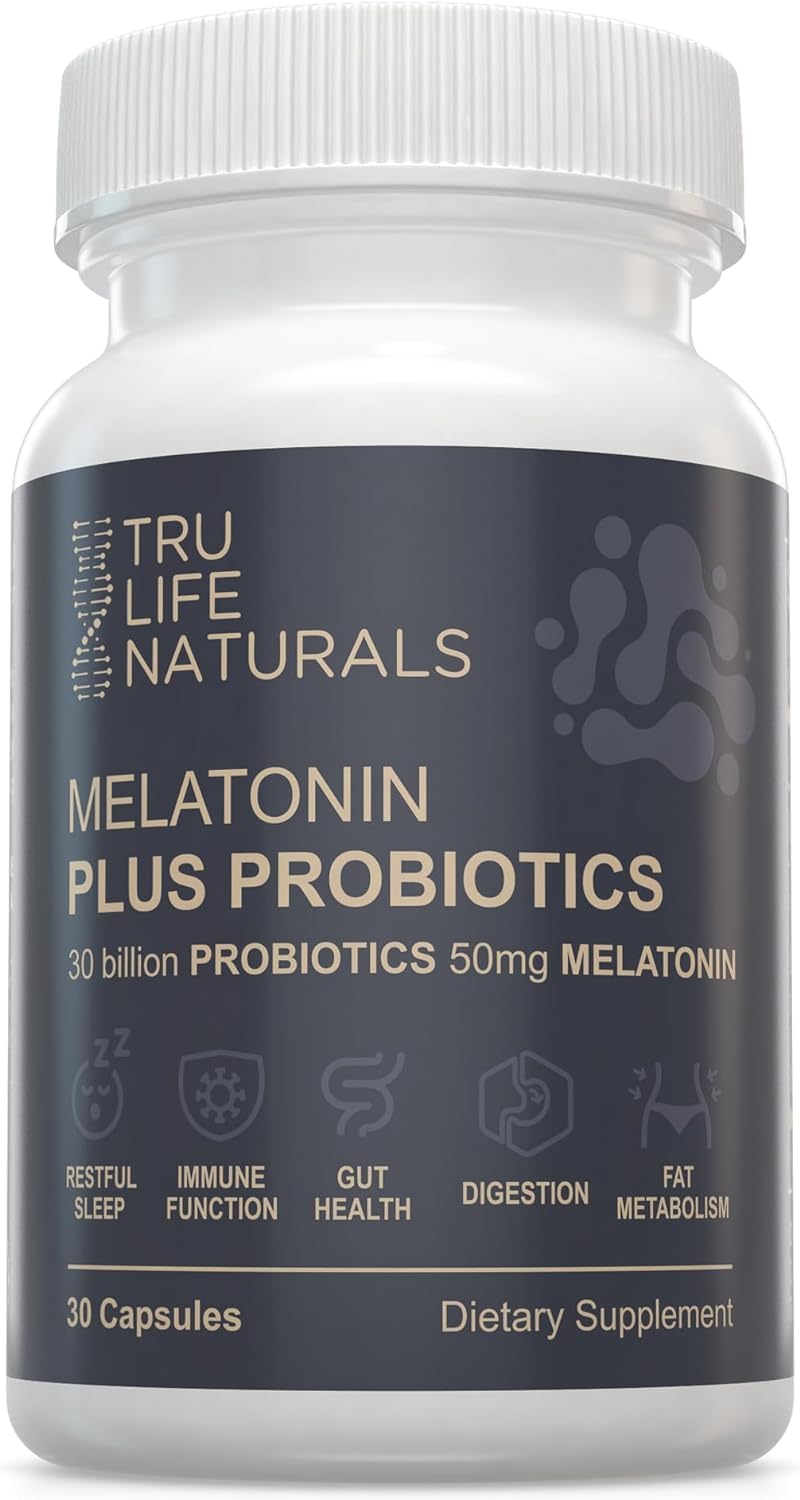 TRULIFE NATURALS Mélatonine 50 mg – bouteille, soutien potentiel au sommeil