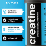 TRUMETA Créatine Monohydrate - doseur, mesure précise pour une nutrition sportive fiable.