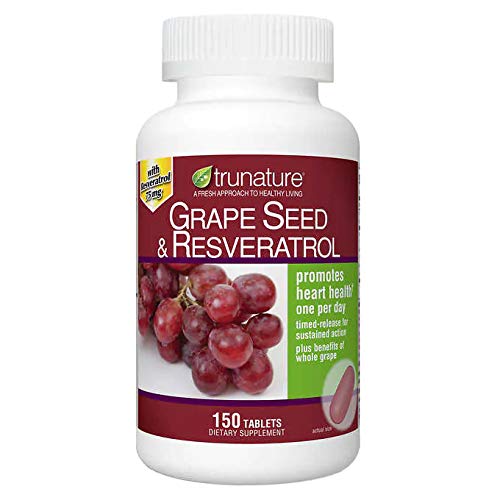 TruNature Graine Raisin Resveratrol – gélules soutenant la santé du cœur et l’antioxydant