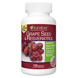 TruNature Graine Raisin Resveratrol – gélules soutenant la santé du cœur et l’antioxydant