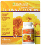 TruNature Vision gélules: complexe lutéine et zéaxanthine pour soutenir l'acuité visuelle.