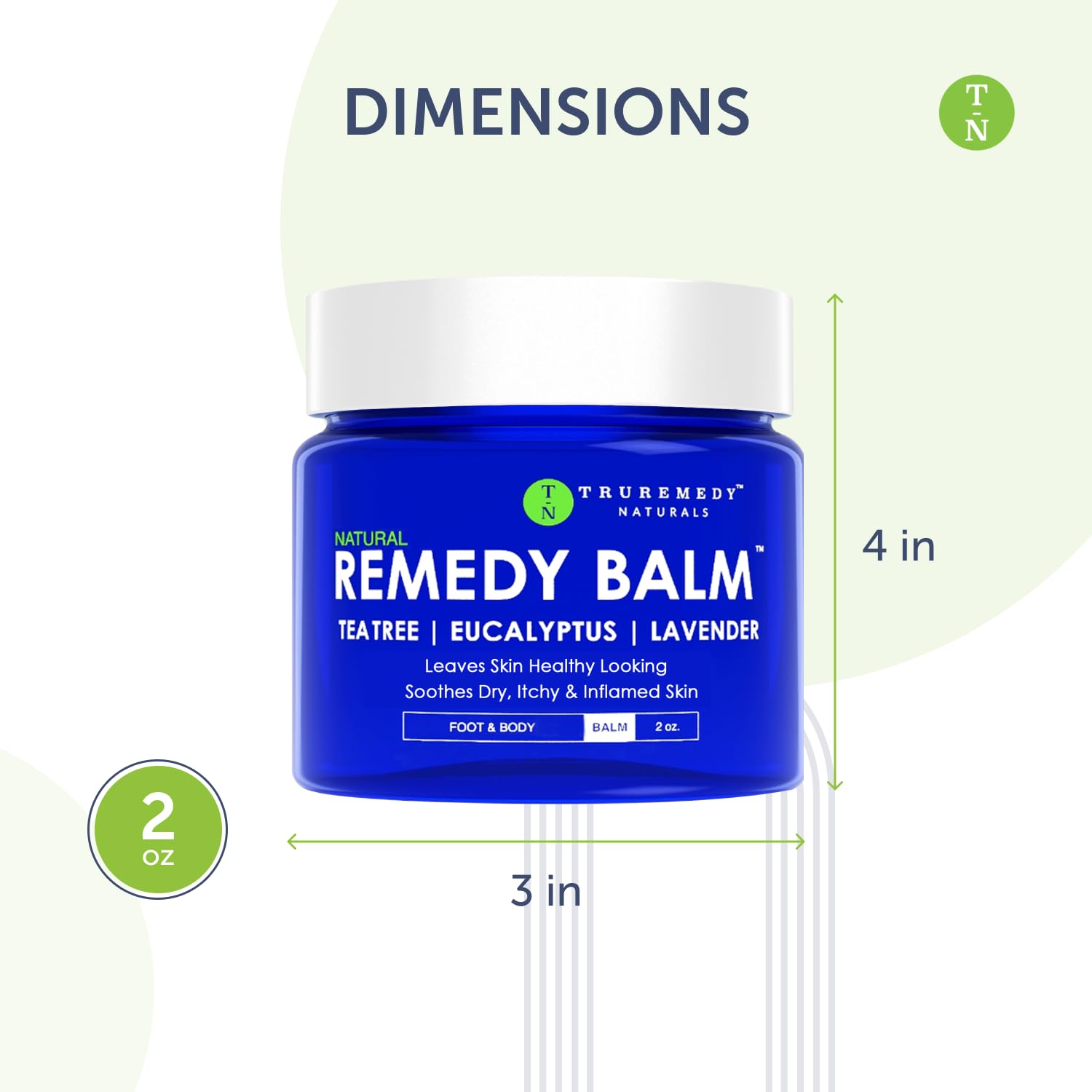 Emballage compact de Remedy Balm 2 oz pour la routine quotidienne.