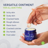 Ingrédients Lavande et Eucalyptus dans Remedy Balm, texture apaisante.
