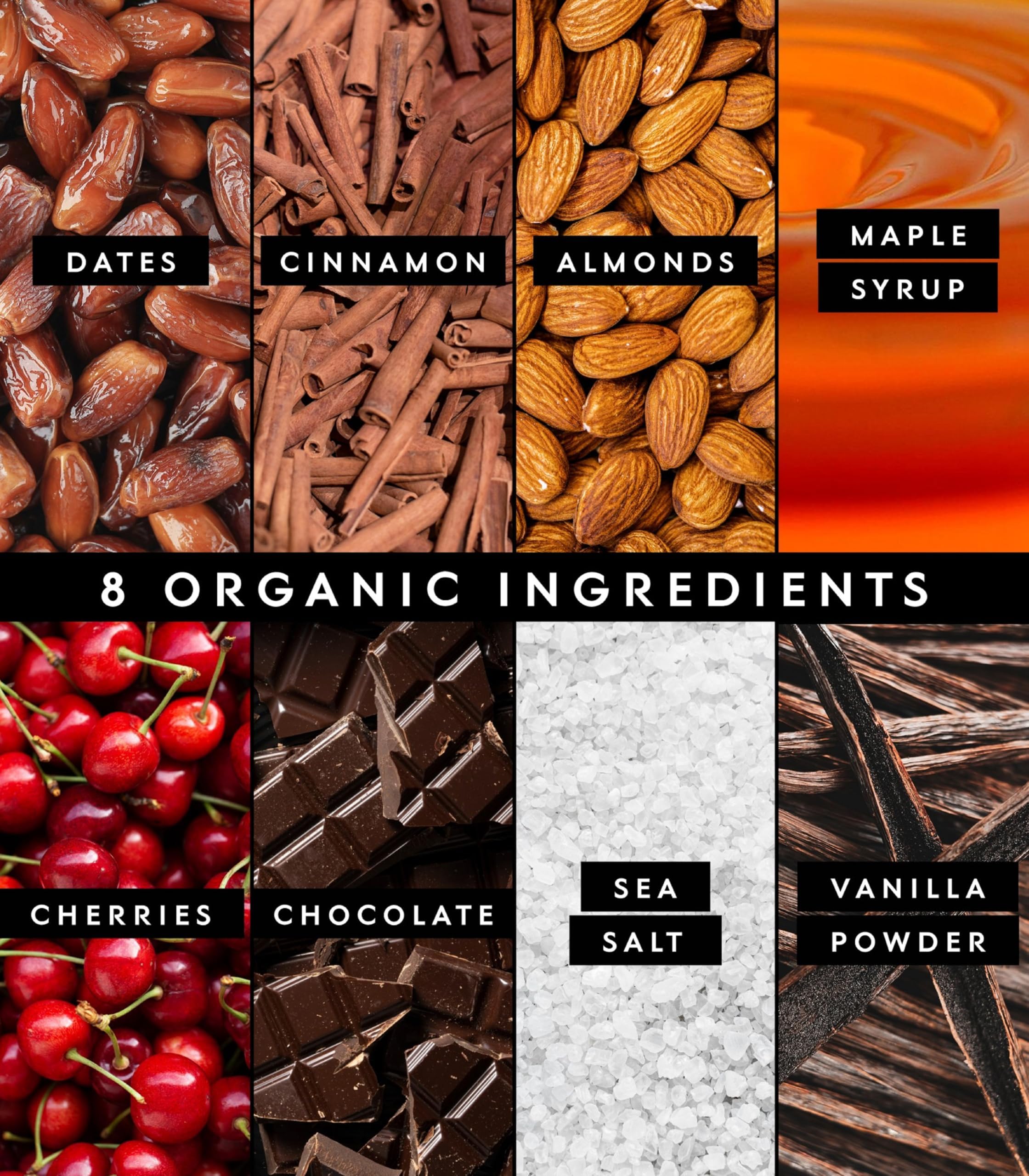 Barre Truvani végétales cerise chocolat texture riche