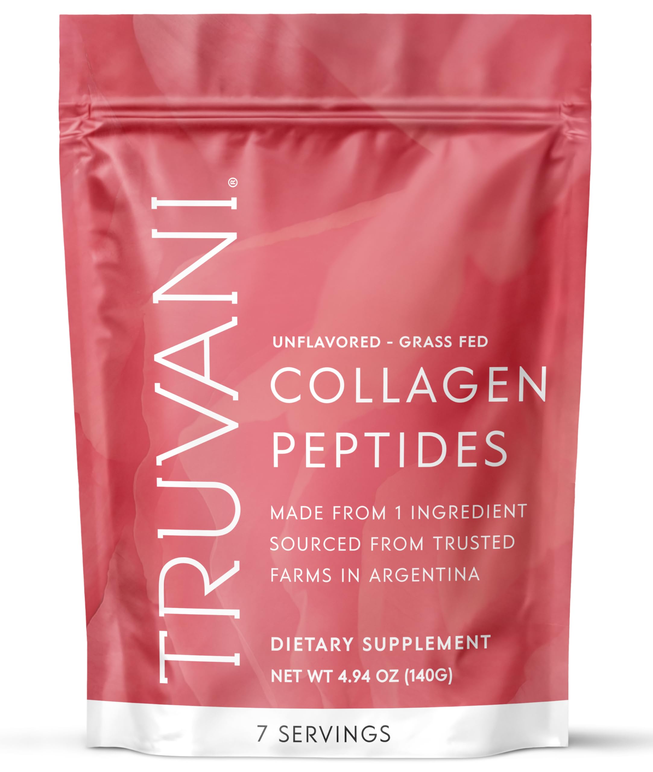 Truvani collagène hydrolysé en bouteille sans saveur, usage quotidien.