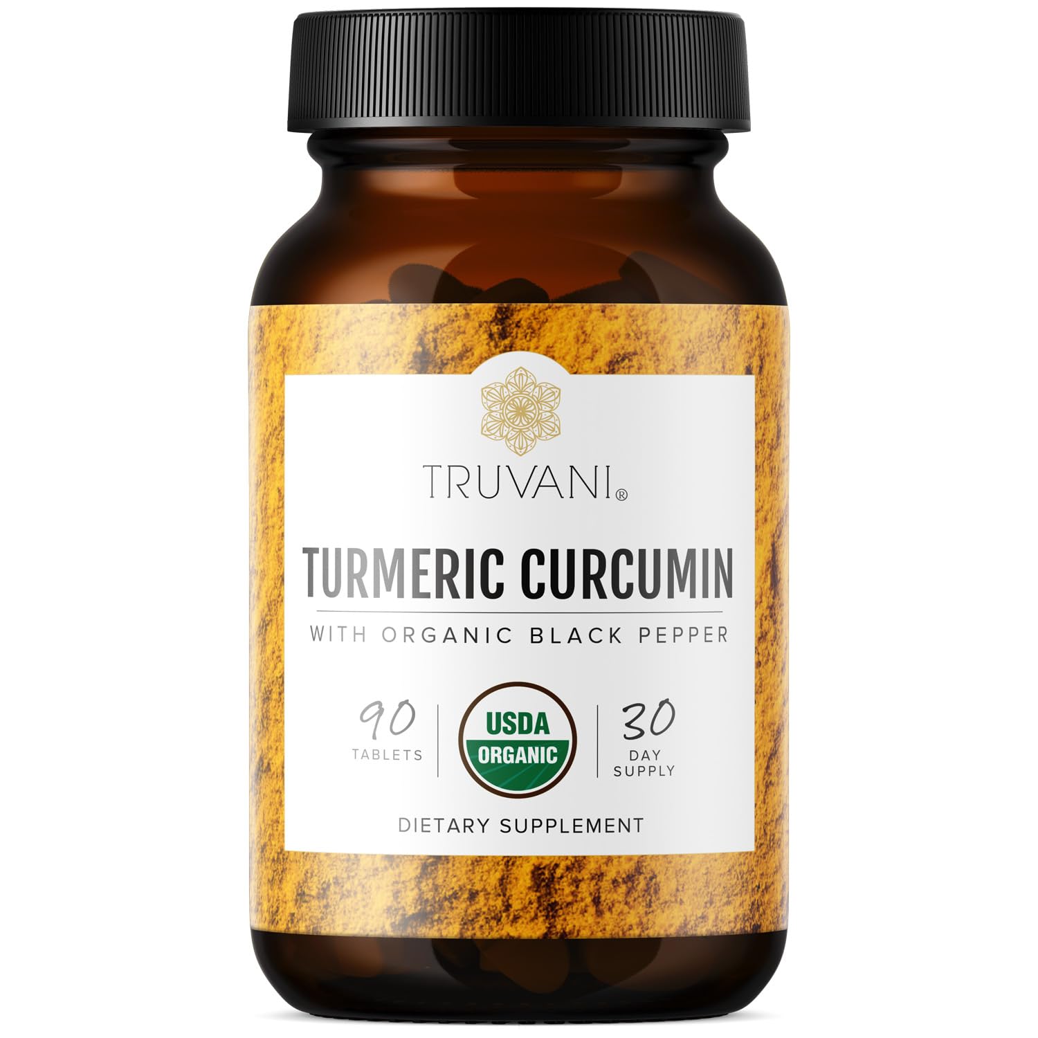 Truvani Curcumine bio: comprimés favorisant l'absorption avec poivre noir.